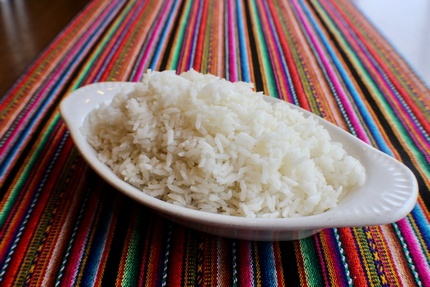 Arroz Blanco - White Rice flavored with garlic.